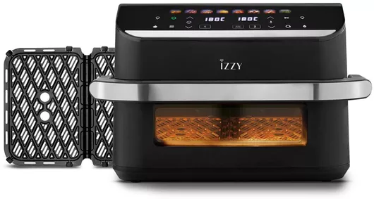 Izzy Air Fryer με Διπλό Αποσπώμενο Κάδο 11lt Μαύρο IZ-8260