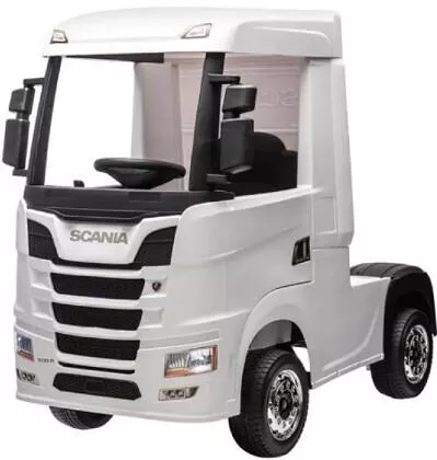 Παιδικό Ηλεκτροκίνητο Αυτοκίνητο Μονοθέσιο με Τηλεκοντρόλ Licensed Scania R Series 12 Volt Λευκό