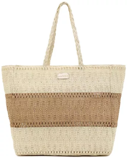 Τσάντα Θαλάσσης Doca Ψάθινη Μπεζ