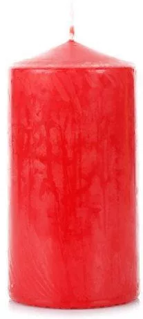 Κερι Κυλινδρικo 10Cm 7.5x7.5x10cm OEM Κόκκινο