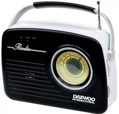 Ραδιόφωνο Daewoo DRP 130Bl Retro Επιτραπέζιο Ρεύματος / Μπαταρίας με USB Μαύρο