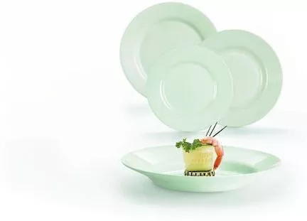 Σερβίτσιο Πιάτο Luminarc από Πορσελάνη 18τμχ 0883314018097 Πράσινο