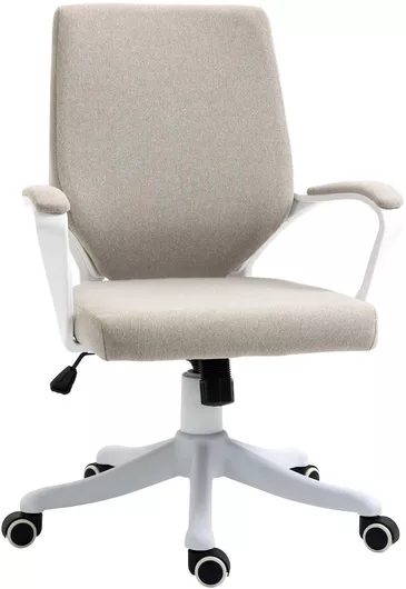 Καρέκλα Γραφείου με Μπράτσα Μπεζ Vinsetto