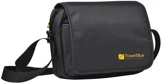 Τσαντάκι Ώμου Travel Blue Με Καπάκι 831-ΜΑΥΡΟ