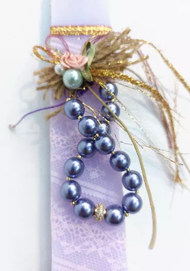 Λαμπάδα Χειροποίητη Βραχιόλι Μοβ Πέτρες Στοιχείο Ορείχαλκο, Κατασκευαστής: place, MPN: Lb2714p, Διαστάσεις: dimensions, Ποσότητα: quantity, Χρώμα: Μοβ