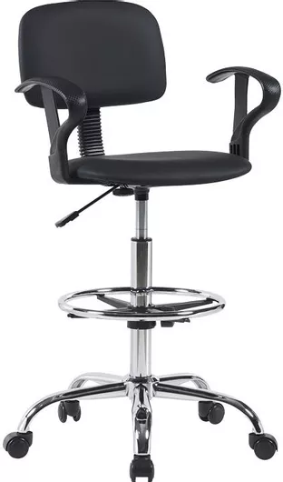 Σκαμπό Γραφείου Icina 1 58x54x102cm Μαύρο