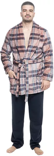 Koyote Χειμερινή Ανδρική Ρόμπα Καφέ