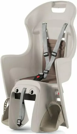 Polisport Boodie Rear Child Bike Seat Rack Beige Cream-Brown