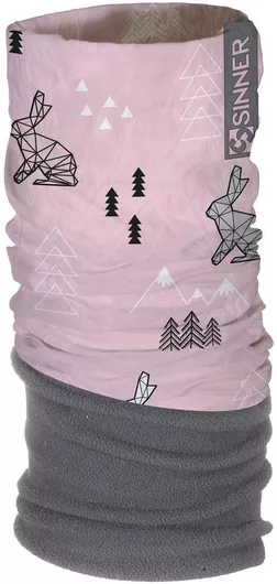 Sinner Παιδικό Κασκόλ Λαιμός Fleece Ροζ