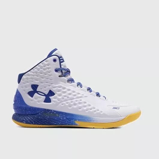 Under Armour Curry 1 Retro Ψηλά Μπασκετικά Παπούτσια Λευκό