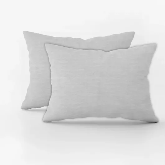 Σετ Μαξιλαροθήκες Ehome 853 Oxford 50x75cm Ανοιχτό Γκρι