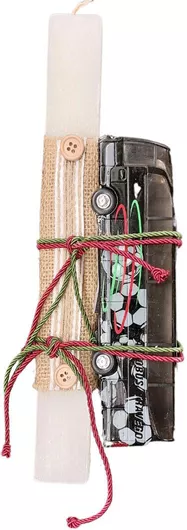 Πασχαλινή Λαμπάδα Χειροποίητη Αρωμματική Πούλμαν Μαύρο Mb Travegο Pullback 1:60 18cm.