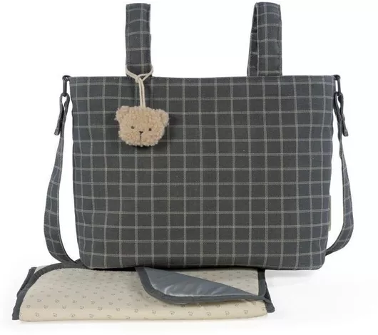 Τσάντα-Αλλαξιέρα Pasito a Pasito Ώμου/Χειρός 1120900371 25x33x14cm Γκρι