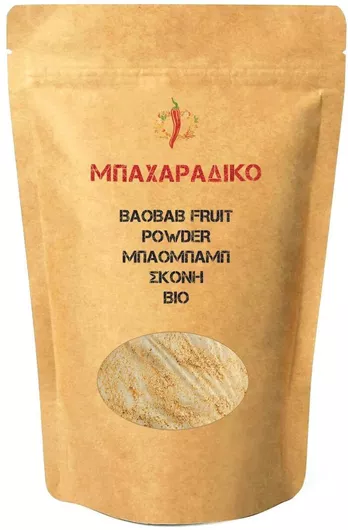 Μπαχαραδικο Baobab Fruit Powder Μπαομπάμπ Σκόνη Bio 300gr