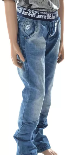 Παντελόνι Jean M-One Miss One Ελαστική Μέση 16097-504-30-00071 Αγόρι
