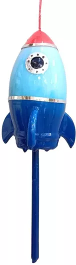 Πασχαλινή Λαμπάδα Παιδική Μεγαλος Μπλε Γαλαζιος Πυραυλος Στικ Lm4096 30cm