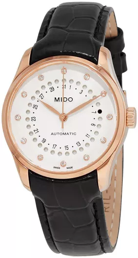 Γυναικείο Ρολόι Mido Αυτόματο με Λευκό Μεταλλικό Μπρασελέ