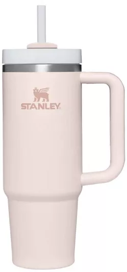 Θερμός Stanley Handled Tumbler Ανοξείδωτο BPA Free 890ml Pink με Καλαμάκι & Λαβή