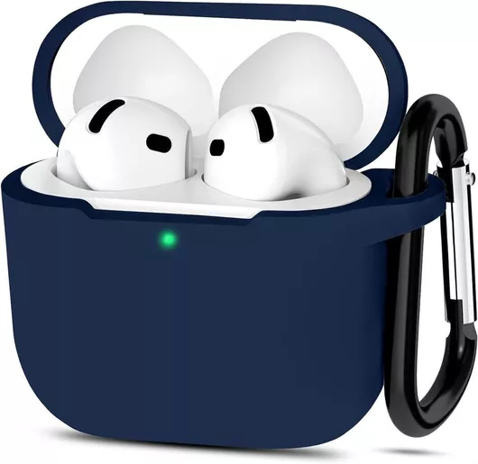 Θήκη Case Cover Protective Σιλικόνης σε Μπλε χρώμα για Apple AirPods 4