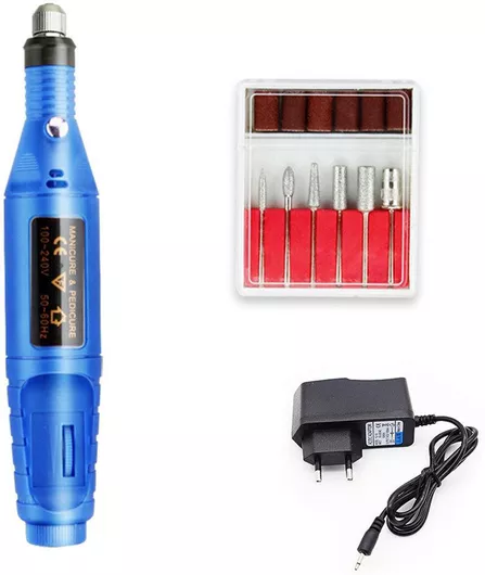 Τροχός Νυχιών M+p Ρεύματος 9W Μπλε με 20000 Στροφές ανά Λεπτό