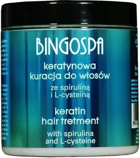 Bingospa Keratin Hair Treatment Spirulina L-cysteine 250g