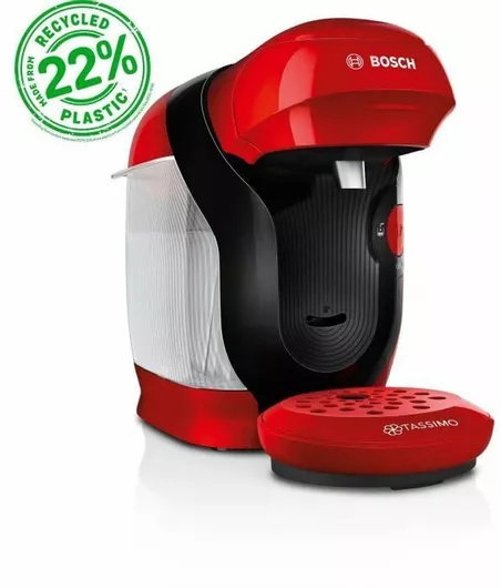 Bosch Καφετιέρα για Κάψουλες Tassimo Πίεσης 3.3bar Κόκκινη