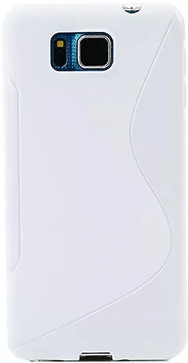 Θήκη Σιλικόνης S-Line Case για Samsung Galaxy Alpha Λευκό
