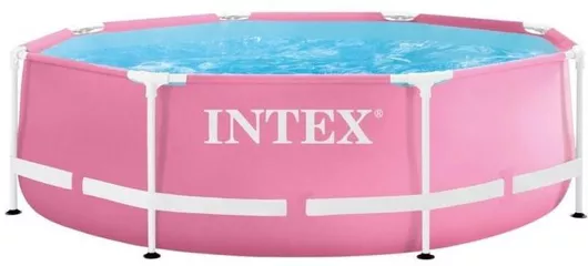 Πισίνα Intex Στρογγυλή PVC Φουσκωτή 244x74cm Ροζ