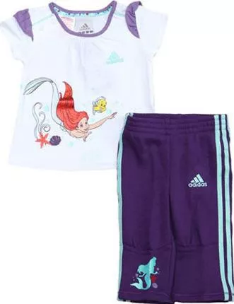 adidas Παιδικό Σετ με Παντελόνι Καλοκαιρινό 2τμχ Λευκό Ariel