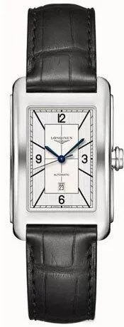 Ανδρικό Ρολόι Longines Dolcevita Αυτόματο με Μαύρο Δερμάτινο Λουράκι