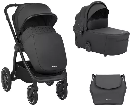 Καρότσι Μωρού Kikka Boo Naya Ρυθμιζόμενο 2 σε 1 Kατάλληλο για Nεογέννητο Grey 11.4kg