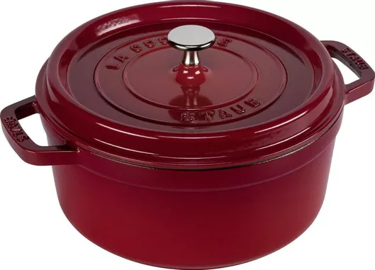 Κατσαρόλα Staub Ro and Cocotte Βαθιά από Μαντέμι 3.8lt / 24cm Cherry