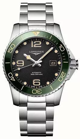 Ανδρικό Ρολόι Longines Hydroconquest Αυτόματο με Ασημί Μεταλλικό Μπρασελέ