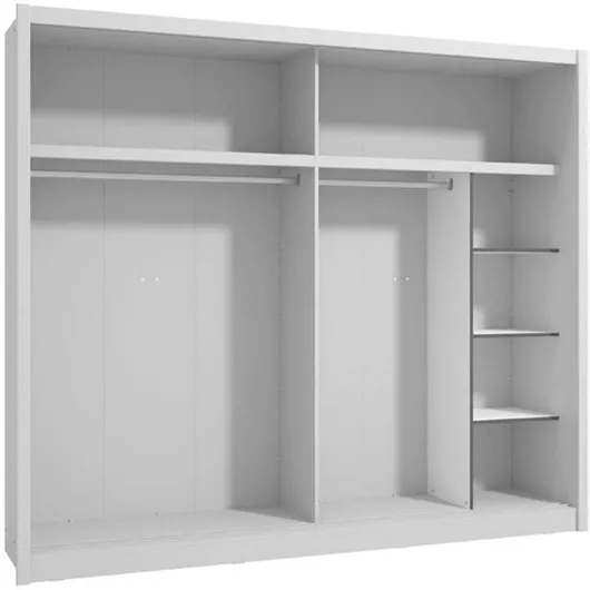 Fylliana 11013807 Fup 245 Ορθογώνιο Ράφι Ντουλάπας από Μοριοσανίδα 48x42cm Λευκό