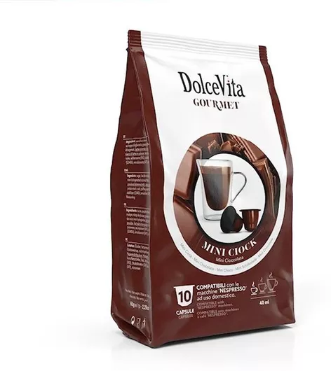 Κάψουλες Nespresso Συμβατές Dolce Vita Σοκολάτα 10 Τεμάχια