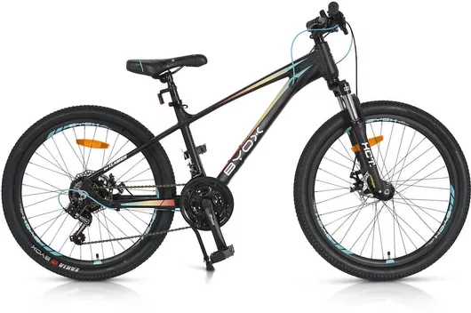 Παιδικό Ποδήλατο Byox Bicycle 24" Πόλης με Δισκόφρενα & Σκελετό Αλουμινίου Μαύρο