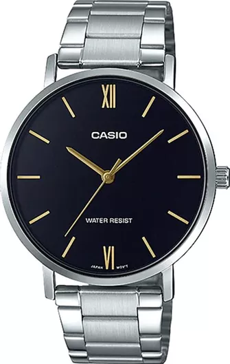 Ανδρικό Ρολόι Casio Μπαταρίας με Ασημί Μεταλλικό Μπρασελέ