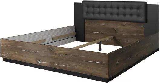 Κρεβάτι Sigon King Size Ξύλινο για Στρώμα 180x200cm Φυσικό