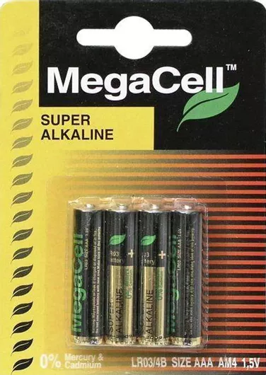 Megacell Αλκαλικές Μπαταρίες AAA 1.5V 4τμχ