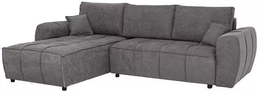 Καναπές Atlanta Γωνιακός με Αναστρέψιμη Γωνία 265x190x95cm Γκρι