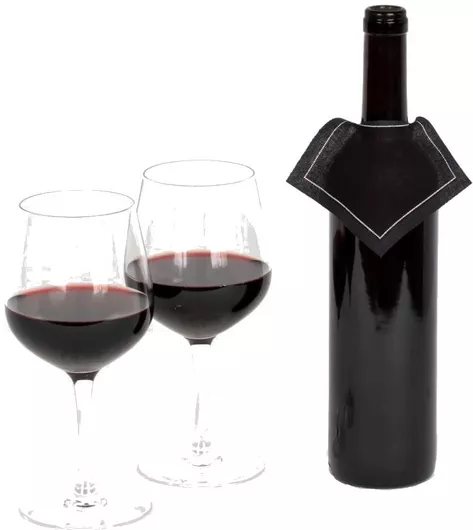 Πετσέτες Σαμπάνιας & Κρασιού Μαύρο 10x10cm 100τμχ