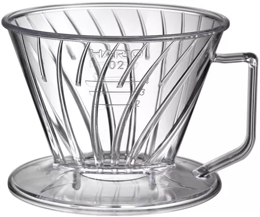 Coffee Dripper Hario Pegasus No2 Ζεστής Εκχύλισης Πλαστικό Διαφανές