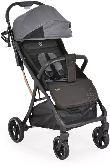 Καρότσι Μωρού Moni Cardi Ρυθμιζόμενο Kατάλληλο για Nεογέννητο Μαύρο