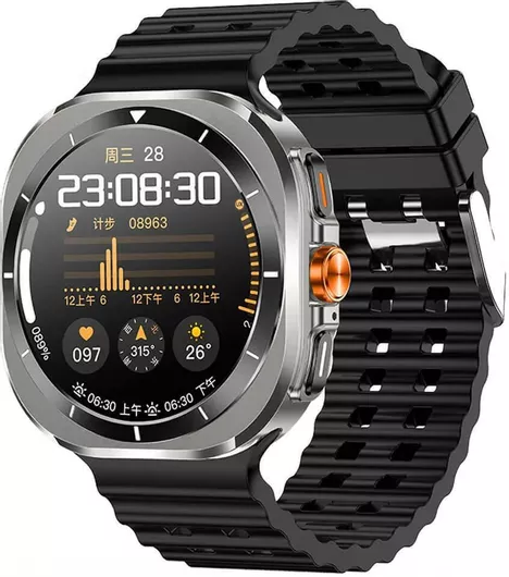 Smartwatch Microwear Z7 Ultra με Παλμογράφο (Μαύρο)