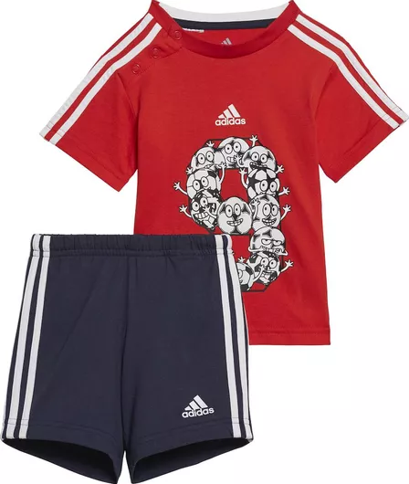 adidas Παιδικό Σετ με Σορτς Καλοκαιρινό 2τμχ Κόκκινο
