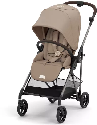 Καρότσι Μωρού Cybex Gold Melio Ρυθμιζόμενο Kατάλληλο για Nεογέννητο Almond Beige 6.1kg