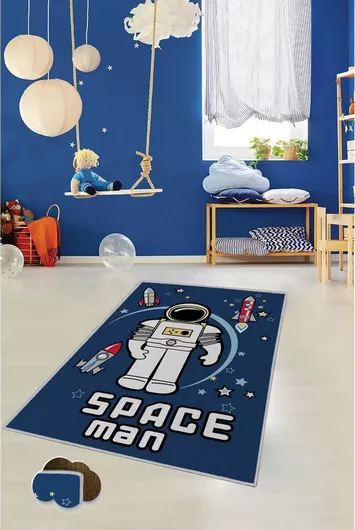 Χαλί Παιδικό 80x200cm Μπλε