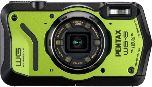 Ricoh Pentax WG-8 Compact Φωτογραφική Μηχανή 20MP Οπτικού Ζουμ 5x με Οθόνη 3" & Ανάλυση Video Full HD 1080pΠράσινο