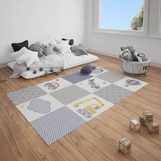 Παιδικό Χαλί Viopros 160x230cm Μπλε