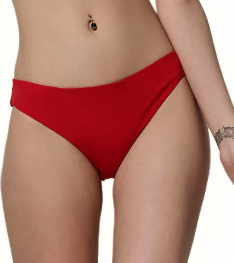 Luna Bikini Slip Κόκκινο